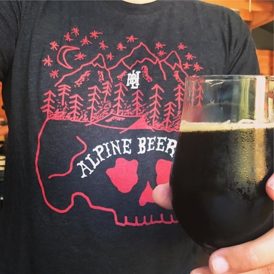 Hoppy Beer Hoppy Life Alpine Beer Co Tshirt.jpg