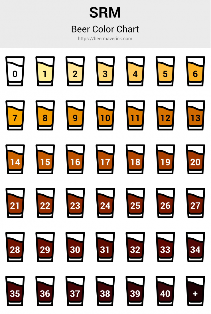 Understanding SRM Beer Colors (Chart & Conversions) - Beer Maverick