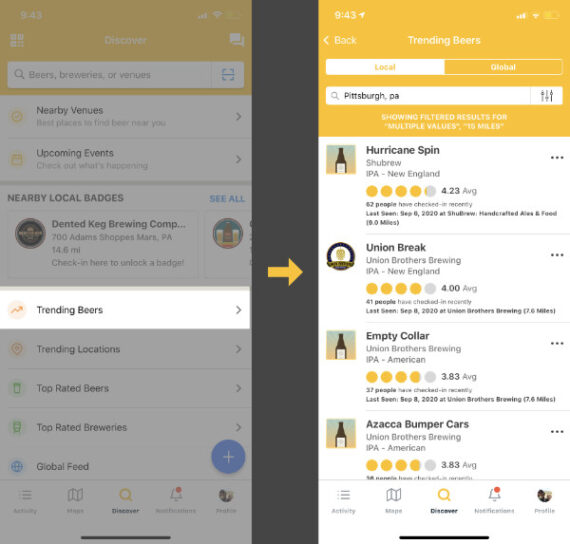 How to Use Untappd to Find New Breweries When Traveling Beer Maverick